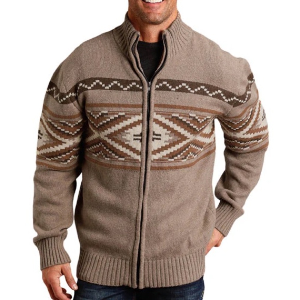 Stetson Aztec Print Cardigan